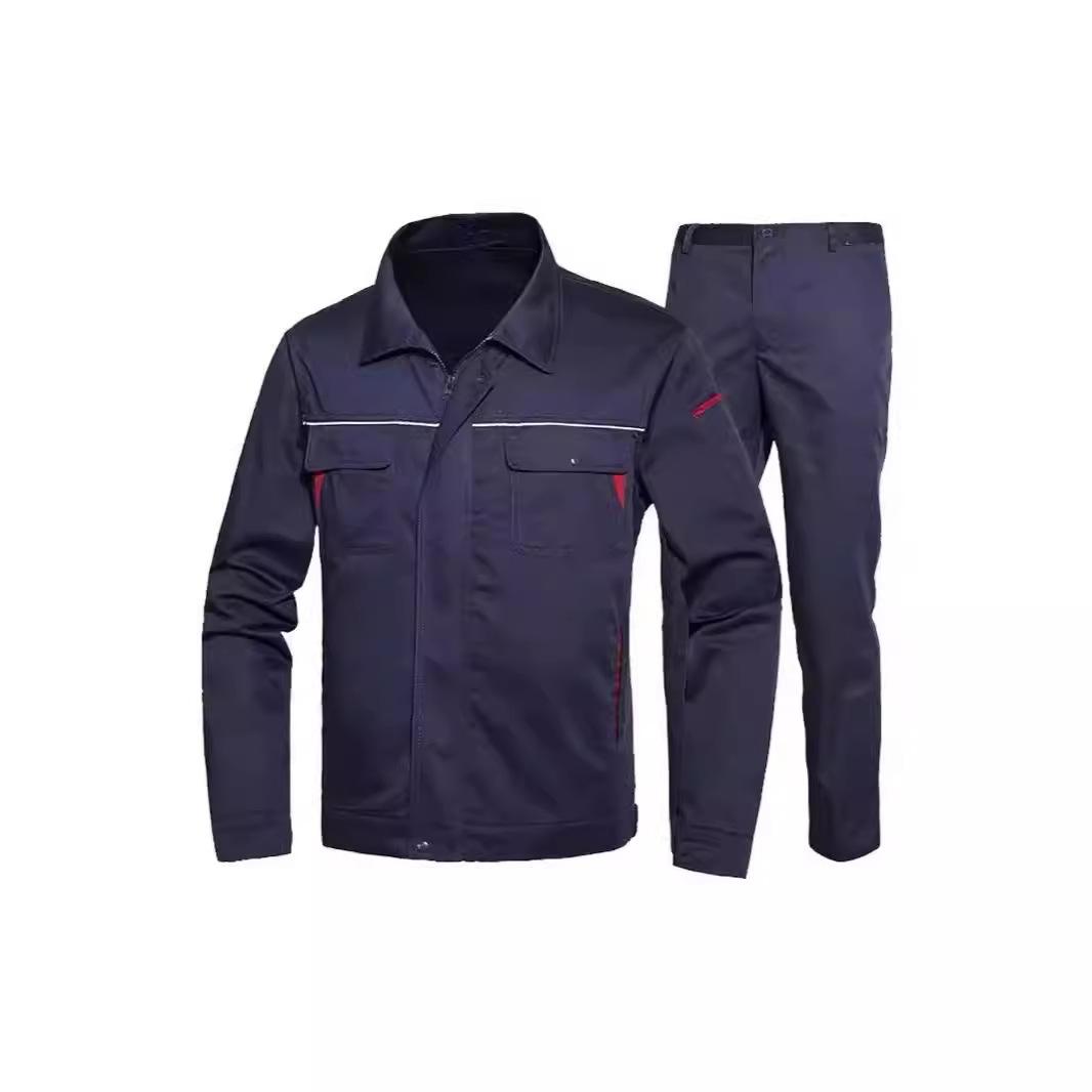 春秋季勞保服工地安全制服加反光條服耐磨耐臟工程服 派登服飾